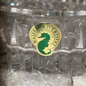 NWT Waterford Crystal Ireland best wishes bottle coaster
